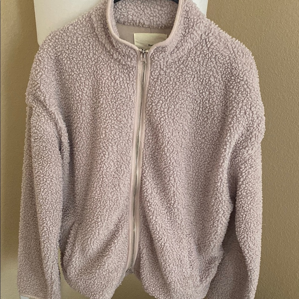 Cozy Lavender Sherpa Jacket